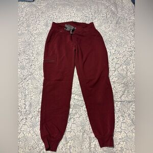 Figs Maroon Technical Jogger Pants